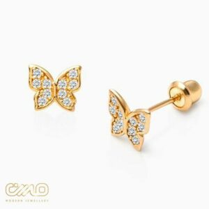 Gold Stud Earrings 2