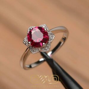 Red Ruby ​​Gold Ring 1