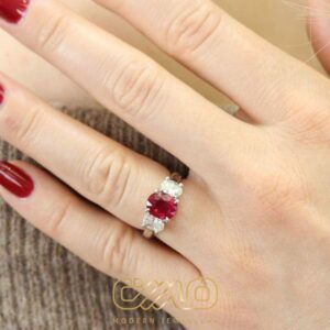 Red Ruby ​​Gold Ring 2