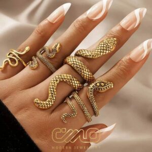 Snake Design Gold And Jewelry 2