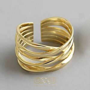 انگشتر طلا ضربدری | انگشتر طلا پهن | انگشتر طلا جدید| انگشتر طلا زیبا | انگشتر طلا دخترانه | انگشتر طلا زرد | انگشتر طلا زنانه