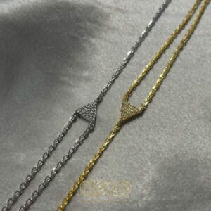 دستبند طلا آویز مثلث